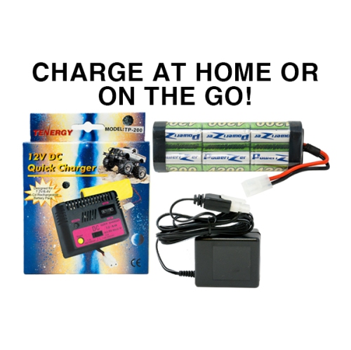 7.2 Volt NiMH Battery Pack + Wall Charger + Car Charger
