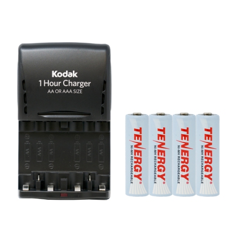 TENERGY  Kodak Aa / Aaa Smart Charger + 4 Aa Nimh Rechargeable Batteries (2500 Mah)