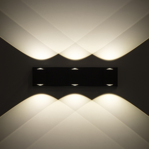 Applique de salle de bain Tubicen à 3 lampes sur miroir, applique murale à DEL à intensité réglable de 19.7 po, aluminium de 30 W vers le bas pour