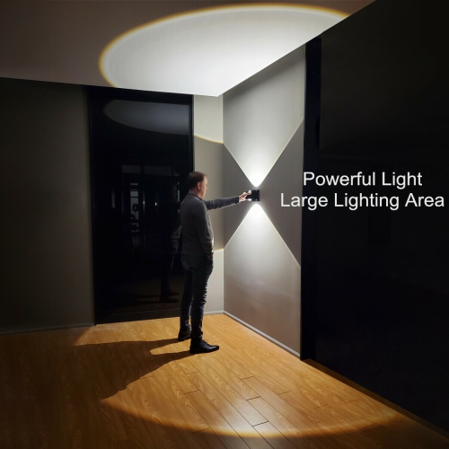 Tubicen LED Dimmable Wall Sconce, Indoor Up Down Wall Lights for Living Room Bedroom, 10W Modern Bright Hallway Stairway Sconce Wall Lighting,