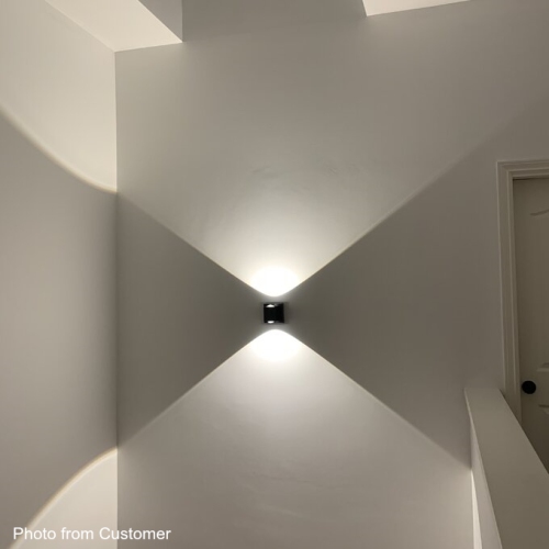 Tubicen LED Dimmable Wall Sconce, Indoor Up Down Wall Lights for Living Room Bedroom, 10W Modern Bright Hallway Stairway Sconce Wall Lighting,