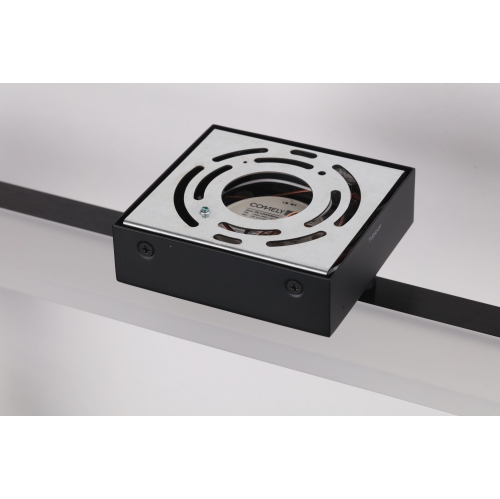 Tubicen Dimmable LED Linear Vanity Light, 17W Black Bathroom Light Fixture Over Mirror, Acrylic Aluminum Bath Wall Sconce Lighting, 35.4 inch