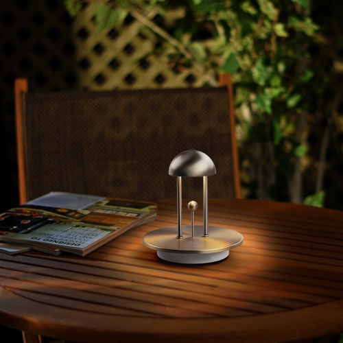 Tubicen Cordless Table Lamp, Rechargeable Battery Operated Lamp, LED Portable Bedside Lamps, Gesture Control with Memory Function, Stepless Dimmable