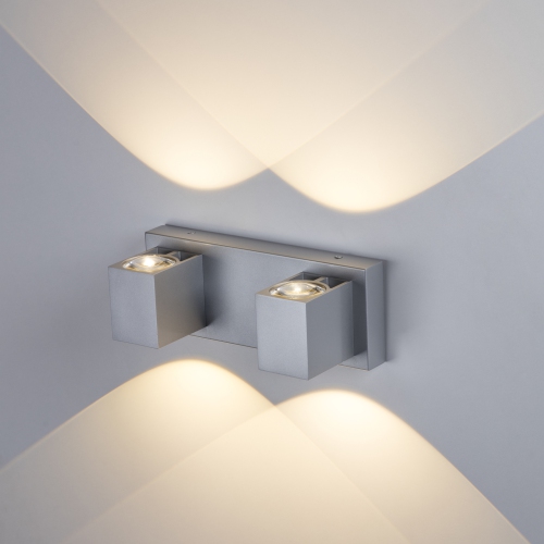 Tubicen 2 Light Wall Sconce Light Up Down, 20W LED Dimmable Bathroom Vanity Light Over Mirror, Modern Indoor Wall Lamp for Bedroom Hallway Stairs,