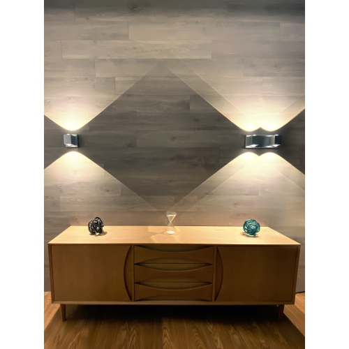 Tubicen 2 Light Wall Sconce Light Up Down, 20W LED Dimmable Bathroom Vanity Light Over Mirror, Modern Indoor Wall Lamp for Bedroom Hallway Stairs,