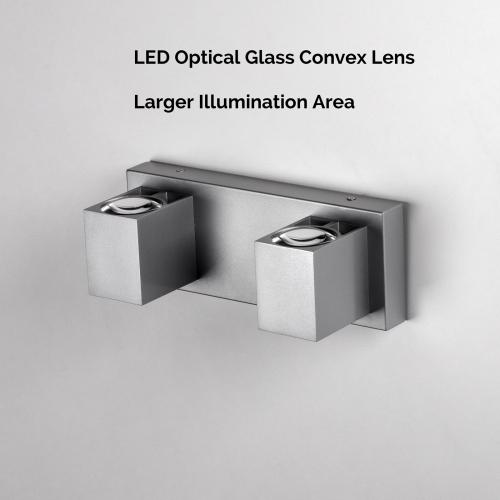 Tubicen 2 Light Wall Sconce Light Up Down, 20W LED Dimmable Bathroom Vanity Light Over Mirror, Modern Indoor Wall Lamp for Bedroom Hallway Stairs,