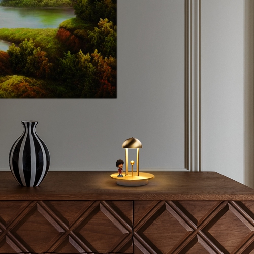 Tubicen Cordless Table Lamp, Rechargeable Battery Operated Lamp, LED Portable Bedside Lamps, Gesture Control with Memory Function, Stepless Dimmable