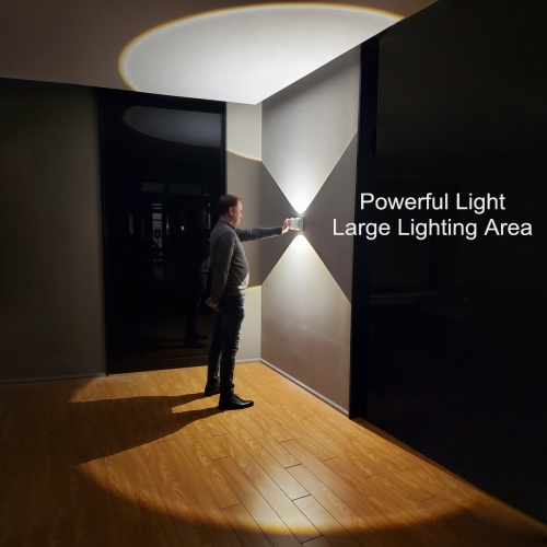 Tubicen 10W LED Dimmable Sconces Wall Lighting, 3000K Modern Bright Wall Lights Up Down, Large Powerful Lighting Area, Indoor LED Wall Sconce Lights