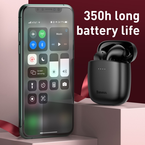 Baseus Wireless Charging-True Wireless Earphones W04 Pro Black