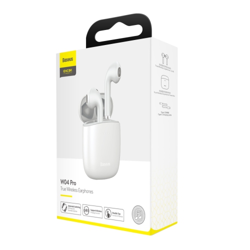 Baseus Wireless Charging-True Wireless Earphones W04 Pro Black