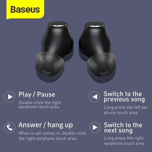 Baseus True Wireless Earphones WM01 Black