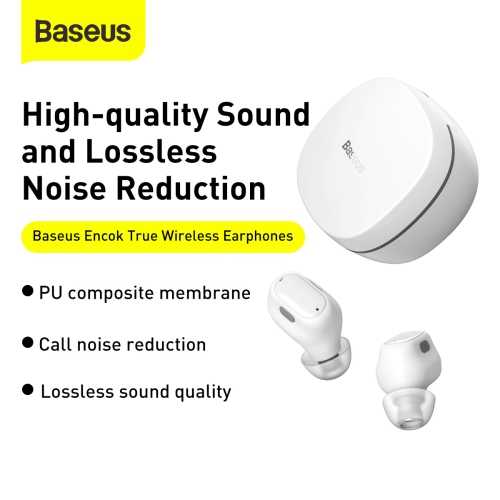 Baseus True Wireless Earphones WM01 White