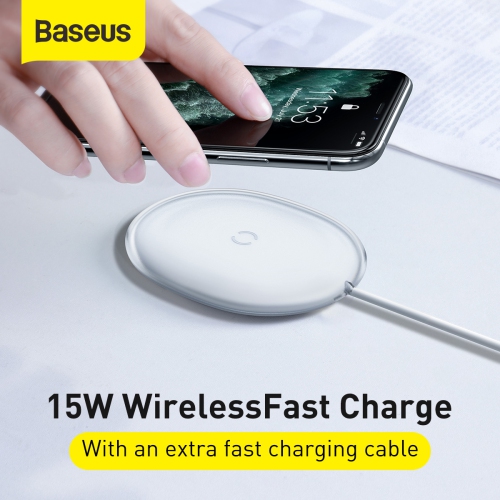 Baseus Jelly full protocol wireless charger 15W-White