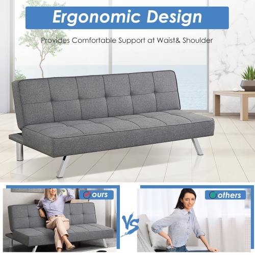 Convertible futon 2024 sofa bed