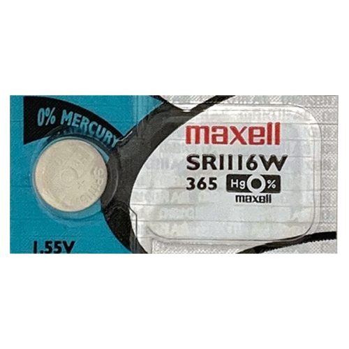 25 x 365 / SR1116W Maxell Silver Oxide Batteries