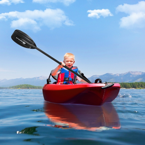 Goplus 6ft Youth Kids Kayak w/Paddle Storage Hatche 4-Level