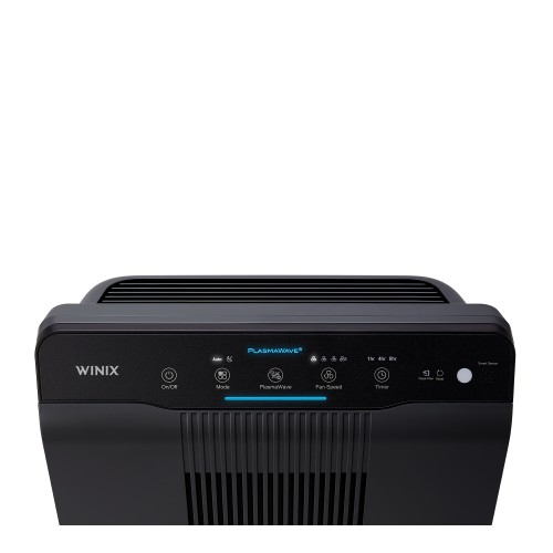 Purificateur d'air Winix PlasmaWave avec True HEPA et filtre à charbon AOC lavable réduisant les odeurs, gris anthracite -