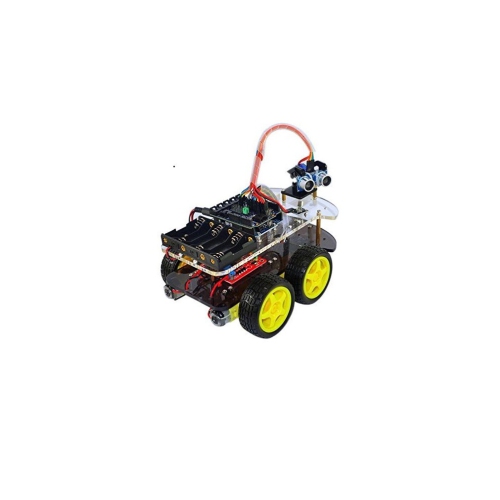 DIY MULTI-FUNCTIONAL 4WD Educational Toy Car, Robotic Kit for Arduino Learner | External Circuit Modules - Easy to Use | Above 3 years toys