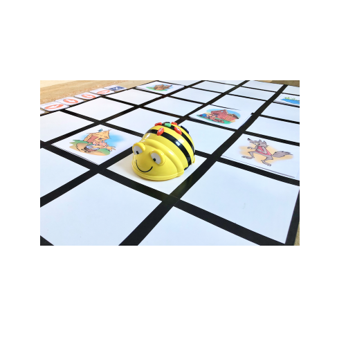 Bee-Bot Programmable Floor Robot | Bee-Bot Floor Educational Fun Robot Toy - Programmable Robot Toys for Kids, City Floor Placemats | Above 3 years