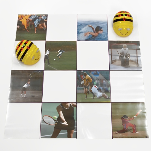 TTS Transparent Grid Mat for Bee-Bot and Blue-bot. Model: ITSGRID | Floor playmats for kids Educational Fun Programmable Robot Toys for Kids