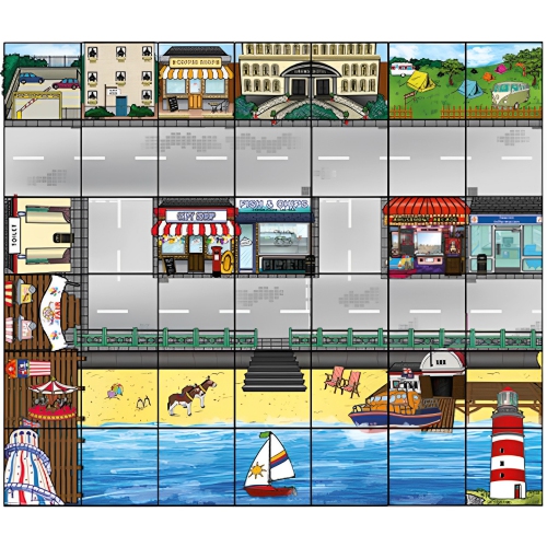 Blue-Bot Bluetooth Programmable Educational Floor Robot - Bee-Bot World Bundle & Activity Tins - Learn Controls, Directional Language, Classroom