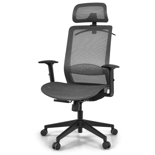 COSTWAY  Ergonomic High Back Mesh Office Chair Recliner Task Chair W/hanger