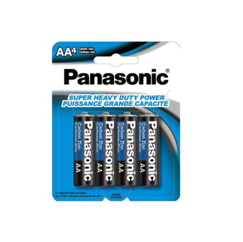 48 piles AA robustes de Panasonic