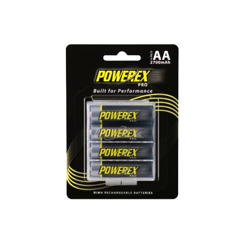 POWEREX  100 X Aa Nimh Pro Rechargeable Batteries (2700 Mah) With Battery Cases