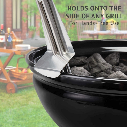 Ivation Premium 500W Electric Charcoal Starter – Quickly & Easily Ignite BBQ Grills Without Lighter Fluid or Matches – Double-Ring Design with