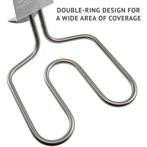 Ivation Premium 500W Electric Charcoal Starter – Quickly & Easily Ignite BBQ Grills Without Lighter Fluid or Matches – Double-Ring Design with