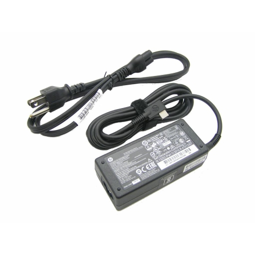 HP  New Genuine 45W USB-C Type Ac Adapter for Tpn-Ca01, P/n 814838-002, 815049-001, U/pn A045R031L. Power Cord Included