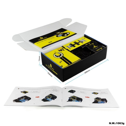 Mini Tank Smart Robot Car - Micro Controller Based On MCU - Ultrasonic Obstacle Avoidance & Bluetooth Remote Control Programmable Robot Toy for Kids