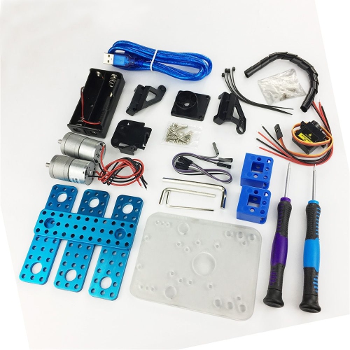 Mini Tank Smart Robot Car - Micro Controller Based On MCU - Ultrasonic Obstacle Avoidance & Bluetooth Remote Control Programmable Robot Toy for Kids