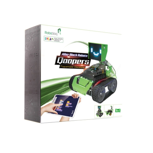 Robobloq Qoopers. Programmable Metal Robot Kit | Intelligent and Educational Toy Car Robotic Kit for Arduino Learner