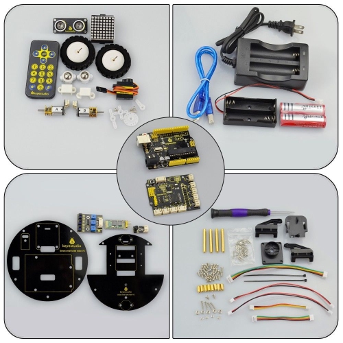 Smart Turtle Robot - Electronic Prototyping Platform - Bluetooth Control & Infrared Remote Control - Both Arduino & Mixly Block Coding - Automatic