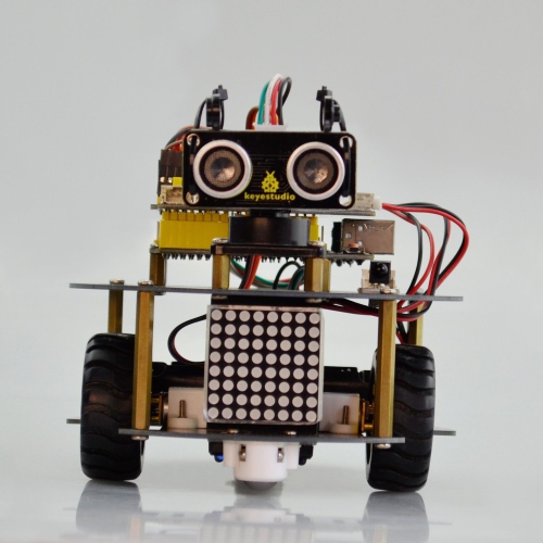 Smart Turtle Robot - Electronic Prototyping Platform - Bluetooth Control & Infrared Remote Control - Both Arduino & Mixly Block Coding - Automatic