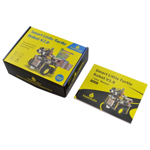 Smart Turtle Robot - Electronic Prototyping Platform - Bluetooth Control & Infrared Remote Control - Both Arduino & Mixly Block Coding - Automatic