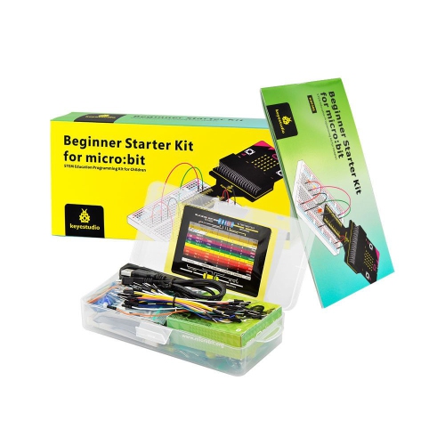 Microbit Beginner’s Starter Kit | Resistors, LEDs, Sensors, LED Segment Display | Perfect kids educational toy for boys and girls ages 2 and up |
