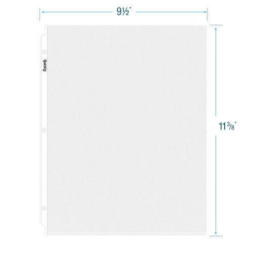 Davis Group QuickFit® Protège-feuilles, Transparent, Économiques - 225 Unité