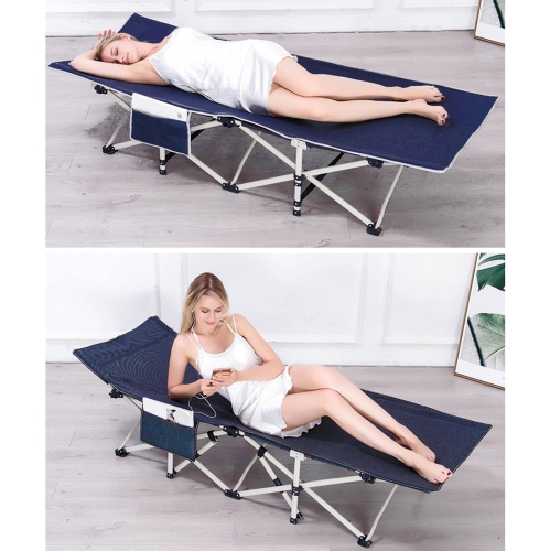 Lit pliant Livearty, lits de camp portatifs à grandes poches avec sac de transport, charge maximale de 450 LB, pour le camping, le barbecue, la