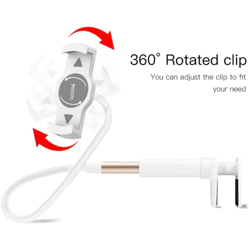 Multifunctional Holder C37 - Universal Flexible Desk Clip Tablet Stand Phone Holder Bracket - Gold