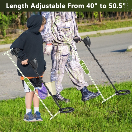 Costway High Accuracy Metal Detector Kit W/Display Waterproof Search Coil Headphone Bag