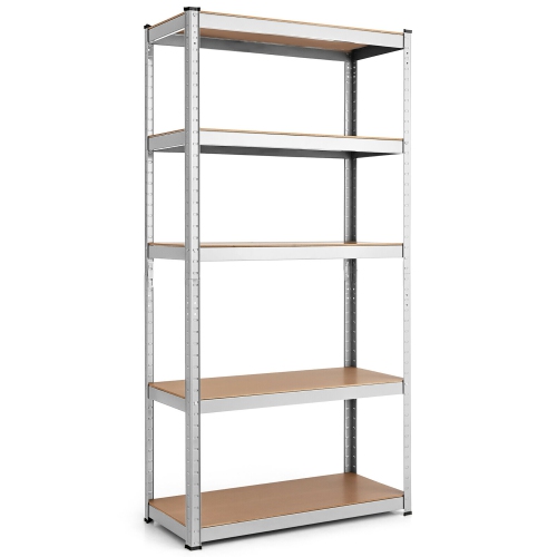 COSTWAY  72" Heavy Duty Steel 5 Level Garage Shelf Storage Adjustable Shelves