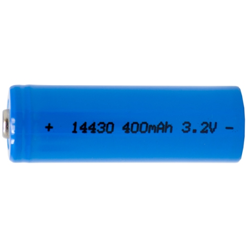 3.2 Volt 400 mAh LiFePO4 14430 Battery 14 mm x 43 mm 
