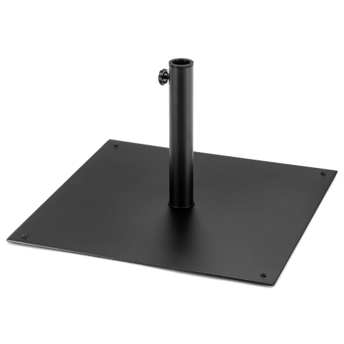 COSTWAY  40 Lbs Square Umbrella Base Stand Weighted Patio Market Umbrellas In Black