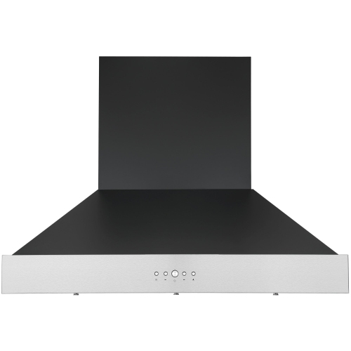 Ancona Pro 36 in. 600 CFM Wall Mount Pyramid Range Hood in Black and Stainless Steel