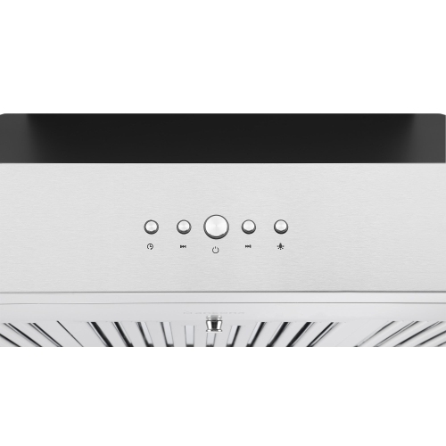 Ancona Pro 36 in. 600 CFM Wall Mount Pyramid Range Hood in Black and Stainless Steel