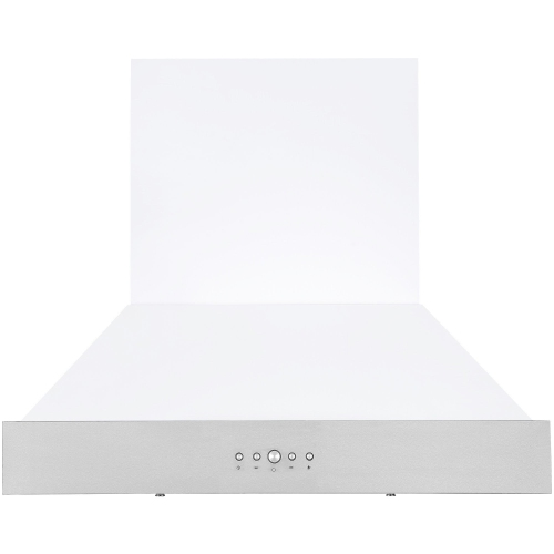 Ancona Pro 30 in. 600 CFM Wall Mount Pyramid Range Hood in White and Stainless Steel