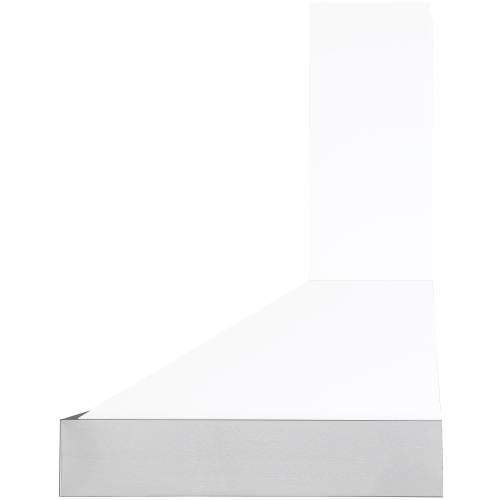 Ancona Pro 30 in. 600 CFM Wall Mount Pyramid Range Hood in White and Stainless Steel