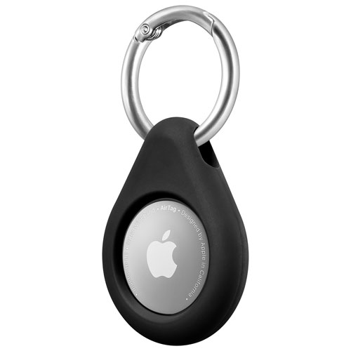 Insignia Secure Holder with Key Ring for AirTag - Black